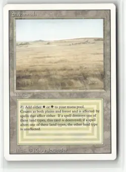 MTG - Savannah Dual Land Revised (LP) VERY CLEAN - Image 1