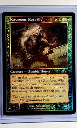 2024 MTG Magic the Gathering SLD Secret Lair Retro Foil #849 Ravenous Rotbelly - Image 1