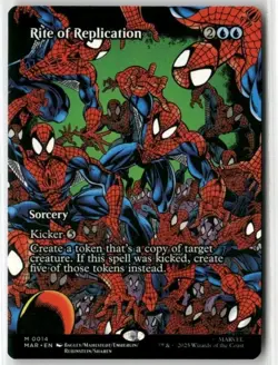 MTG MARVEL'S SPIDER-MAN RITE OF REPLICATION MYTHIC BORDERLESS NON-FOIL - Image 1