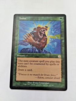 MTG Insist Torment Regular Rare - Some Edge Wear - See Pics - Image 1
