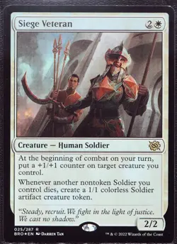 Siege Veteran - 25 Foil MTG BRO - Image 1