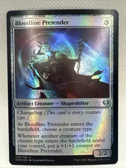 Bloodline Pretender FOIL - Kaldheim Artifact MAGIC MTG 235/285 MINT - Image 1
