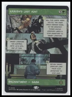 MTG Kraven's Last Hunt Borderless Foil Rare Marvel Spider-Man 2025 - Image 1