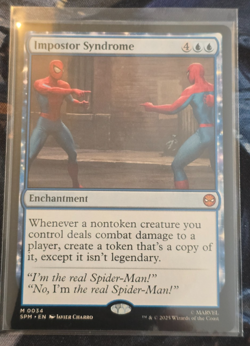 MTG Imposter Syndrome 0034 Marvel's Spider-Man Regular Mythic Enchantment - Image 1