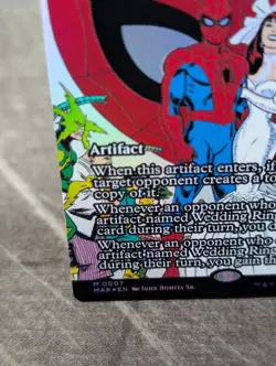 MTG, Wedding Ring (#0007), Spider-Man, Borderless - Foil, NM Mythic - Image 2