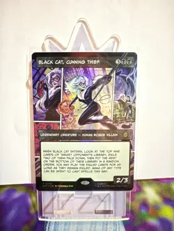Black Cat, Cunning Thief (Borderless) Marvel's Spider-Man Foil - Image 1