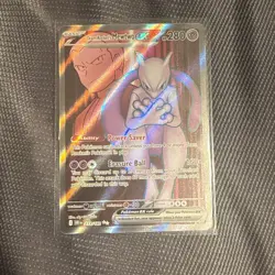 Pokemon TCG Team Rockets Mewtwo EX Full Art English Edition Card 213/182 Nm - Image 1