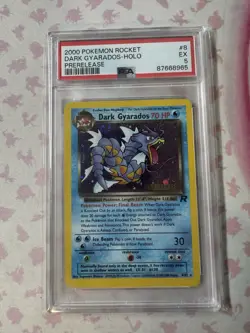 Pokemon Dark Gyarados Team Rocket Prerelease Holo Rare Promo #8 PSA 5 - Image 1