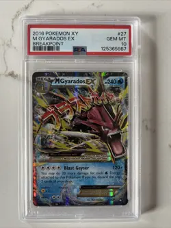 Gyarados 2016 Pokemon XY - Breakpoint EX - #27 27/122 - PSA 10 - Image 1