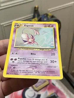 Pokemon Espeon Neo Discovery TCG 1/75 Holo Unlimited LP CLEAN - Image 5