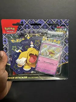 Pokemon Scarlet & Violet Paldean Fates Tech Sticker Collection Lot Of 2 - Image 1