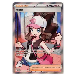 2025 Pokemon Hilda Scarlet & Violet White Flare Ultra Rare #164/086 Near Mint - Image 1