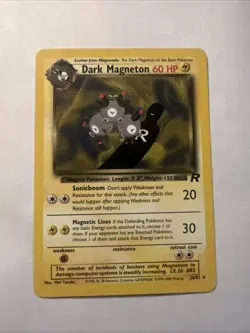 Dark Magneton 28/82 Non Holo 1st Edition Team Rocket Pokemon TCG - Image 1