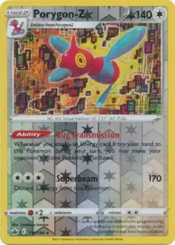 Pokemon - Porygon-Z - 118/198 - Reverse Holo Rare - Chilling Reign - NM/M - New - Image 1