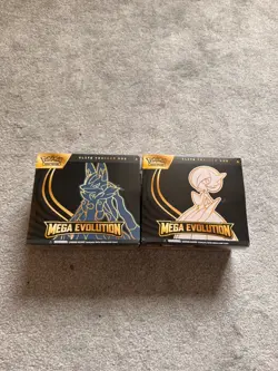 Pokemon TCG Mega Evolution Lucario And Gardevoir Elite Trainer Box ETB’s Sealed - Image 1