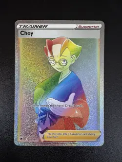 Pokemon TCG: Choy - 200/189 - Astral Radiance - Rainbow Secret Rare - Near Mint - Image 1