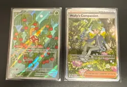 Wally's Compassion 186/132 & Full art Shuckle 136/132 Pokemon Mega Evolution - Image 1