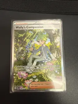 Wally's Compassion 186/132 & Full art Shuckle 136/132 Pokemon Mega Evolution - Image 2