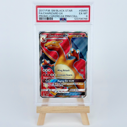 2017 POKEMON BLACK STAR PROMO CHARIZARD GX #SM60 HOLO FOIL PSA 6 EX - Image 1