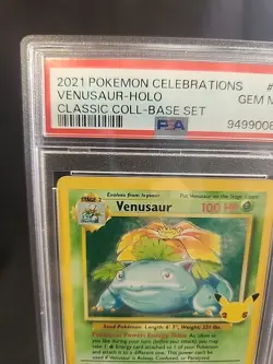 2021 Pokemon Celebrations Venusaur Holo 15/102 PSA 10 Gem Mint - Image 2