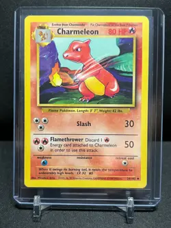 Charmeleon 24/102 Uncommon 1999 Pokemon Unlimited Base Set MP - Image 1