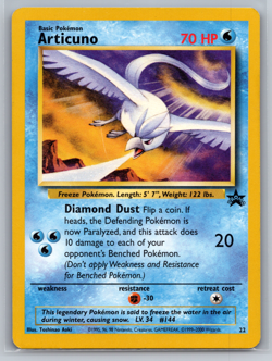 2000 Pokemon Articuno Wizards Black Star Promos 22 Regular Promo LP - Image 1