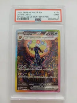 2025 POKEMON PRISMATIC EVOLUTIONS SPECIAL ILLUSTRATION RARE UMBREON EX PSA 9 - Image 1