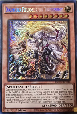 Dogmatika Fleurdelis the Thunderbolt - DOOD-EN026 Secret Rare 1st Edition YuGiOh - Image 1