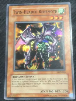 Twin-Headed Behemoth LOD-063 Super Rare Unlimited DMG Yugioh - Image 1