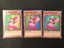 Aquaactress Guppy (3x) DRL2-EN040 - NM - Super Rare 1st Yugioh - Image 1