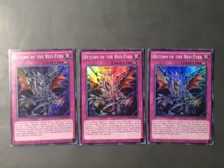Return of the Red-Eyes (3x) CROS-ENAE4 - Super Rare NM LIM Yugioh - Image 1