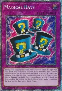 Yugioh! Magical Hats - RA03-EN107 - Platinum Secret Rare - 1st Edition Near Mint - Image 1
