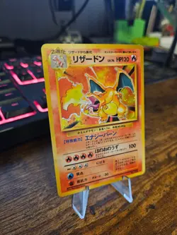 Charizard Pokemon Card Japanese No.006 Base Set 1996 Vintage Holo Rare LP 1 - Image 4