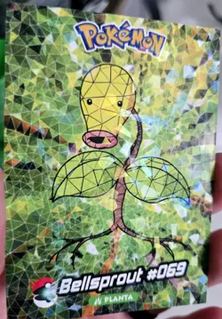 2025 POKEMON STAINED GLASS Crystal Card Bellsprout Weepinbell Victreebel - Image 2