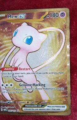 Metal Mew Ex 205/165 Mew Pokemon Card 151 Ultra Premium Collection UPC Promo - Image 2