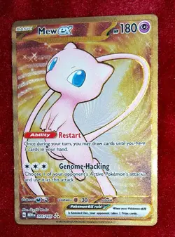 Metal Mew Ex 205/165 Mew Pokemon Card 151 Ultra Premium Collection UPC Promo - Image 3