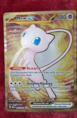 Metal Mew Ex 205/165 Mew Pokemon Card 151 Ultra Premium Collection UPC Promo - Image 4