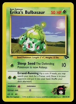 Pokemon Card - Erika's Bulbasaur Gym Challenge 39/132 Uncommon - Image 1