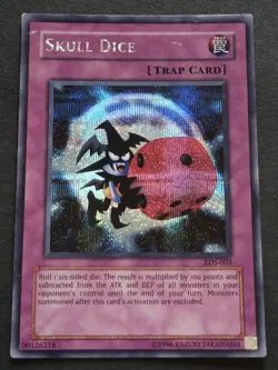 Skull Dice Prismatic Secret Rare EDS-003 Yu-Gi-Oh! card Eternal Duelist Soul - Image 1