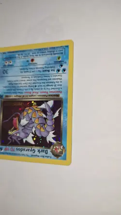Dark Gyrados Pokemon Card Holo Holographic Stamped Team Rocket Prerelease 08/82 - Image 2