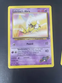 Sabrina’s Abra Kadabra Alakazam Holo 16/132 Lot Gym Challenge Pokemon Card TCG - Image 2