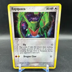 Rayquaza 3/17 Rare Pop Series 1 Promo Holo 2006 Vintage Pokemon TCG Card - Image 1