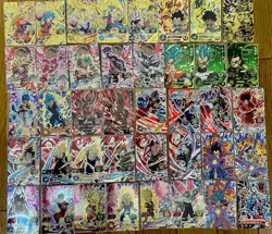 Lot of 40 Dragon Ball Heroes Goku & Vegeta Evolution Cards Japan Bandai - Image 1