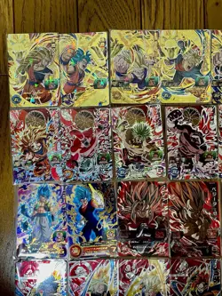 Lot of 40 Dragon Ball Heroes Goku & Vegeta Evolution Cards Japan Bandai - Image 2