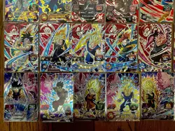 Lot of 40 Dragon Ball Heroes Goku & Vegeta Evolution Cards Japan Bandai - Image 3