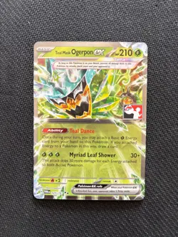 Teal Mask Ogerpon ex 025/167 Prize Pack Series Cards Holo - Image 1