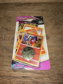 Pokemon Sword & Shield Fusion Strike Promo Pack +3 Cards And A coin - Image 2