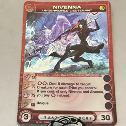 Chaotic Card Nivenna Underworld Lieutenant Rare Creature - Min Energy - NM - Image 1