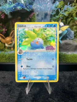 Pokemon 2006 Oddish 73/110 EX Holon Phantoms Reverse Holo Card LP-~MP+ - Image 1