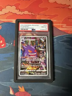 PSA 10 Gengar CHR 074/071 Japanese Pokemon Card Dark Phantasma Full Art 2022 - Image 1